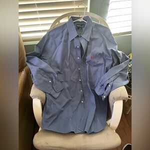 Ralph Lauren Men's Classic Blue Dress Shirt